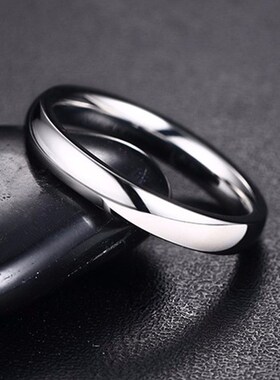 3mm  Mens Dome Wedding Ring in Stainless Steel Comfort Fit E
