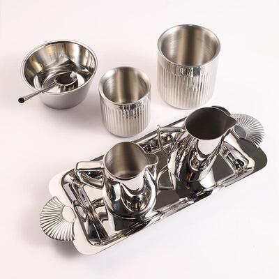 Coffee Set with Penguin Pot Milk Cup and Saucer Decorations