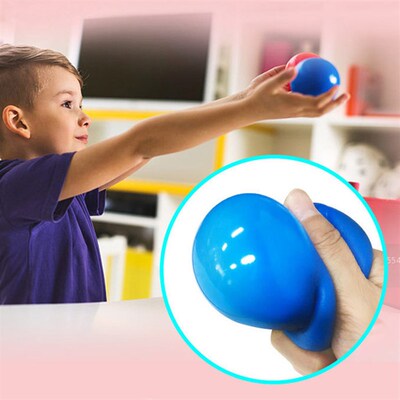 sticky wall balls globbles ceiling squeeze ball glow in dark