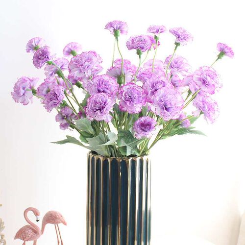 Artificial Flower Carnation Silk Flower Fake Flower Dried Fl