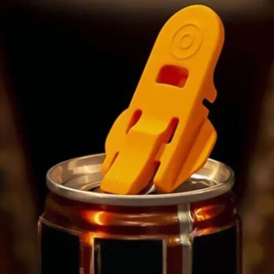 6PCS Easy Can Opener Bottle Opener Plastic Drink Lid Random