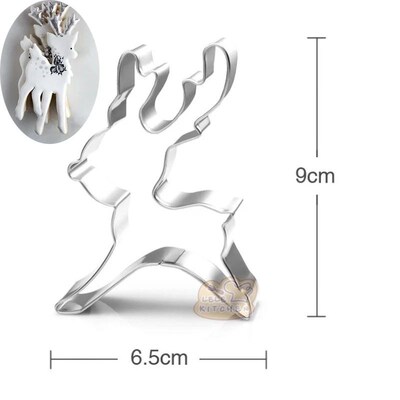 1pcs Christmas Cookie Cutter Xmas Santa Claus Snowman Snowfl