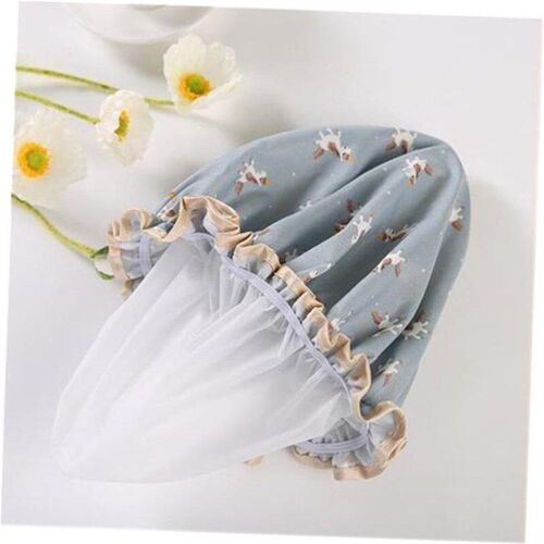 Shower cap for womens double thick waterproof shower cap
