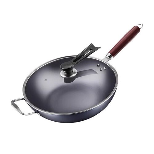 Iron wok household wok pan pan non-coated non-stick pan