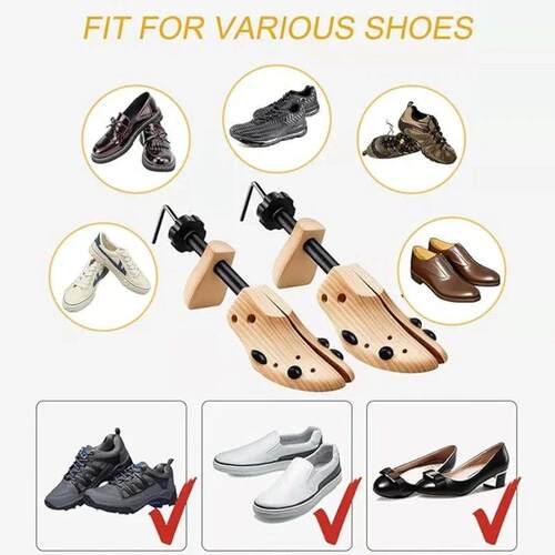 1Pc Woden Shoe Stretcher Women and Mens Shoe Widener Wood S