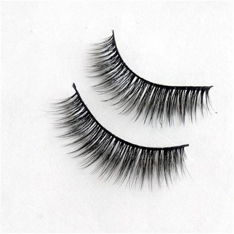 Mink Hair Eyelashes 3D Long Natural False Eye Lashes假眼睫毛 - 实物图