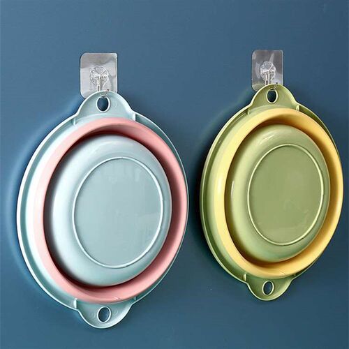 Household Foldable Portable Washbasin Wall-Mountable Plastic