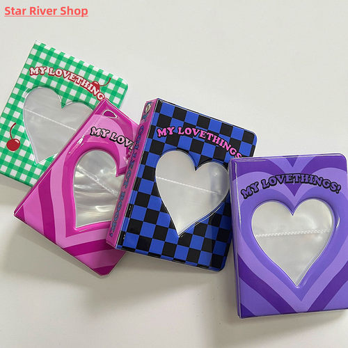 Lovely Bear Photo Album 3inch Love Heart Hollow Kpop Card Bi