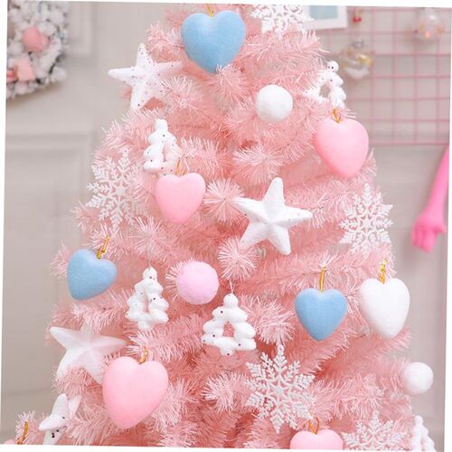 2023新款网红粉色圣诞树套餐1.5米加密Pink Christmas Tree Set
