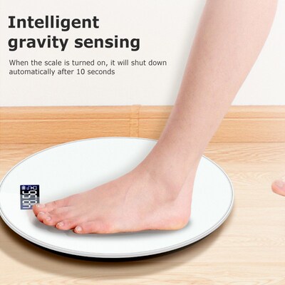 Bathroom Body Scale Weight Scales Round LED Digital Weighing
