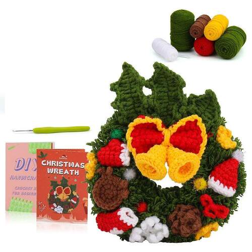 Beginners Knitting Kit for Crochet Kit with Yarn Crochet Sta