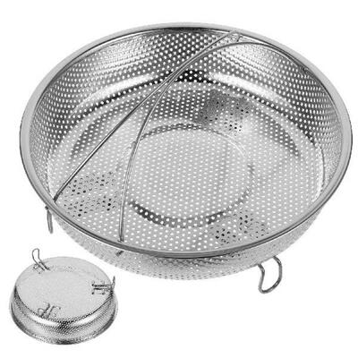 Food Steamer Basket Drained Fruit Steaming Grid for Cooking