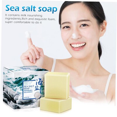 Sea Salt Cleaner oil control Anti acne treatment body Soap