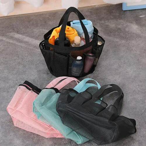 1/2/4PCS Mesh Shower Caddy Portable for College Dorm Large B