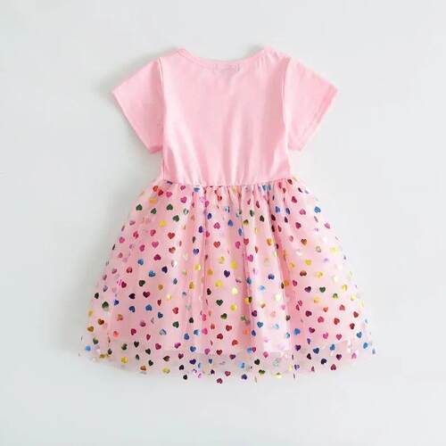 2025 New Unicorn Girls Dress Short sleeve Kids Clothes Summe