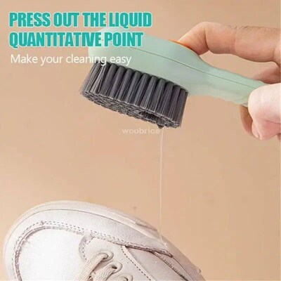 Fashion Multifunction Shoe Brush Soft Bristled Liquid Filled
