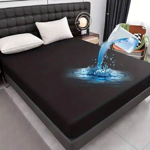 Waterproof Fitted Bed Sheet Comfortable Maress Protector wit