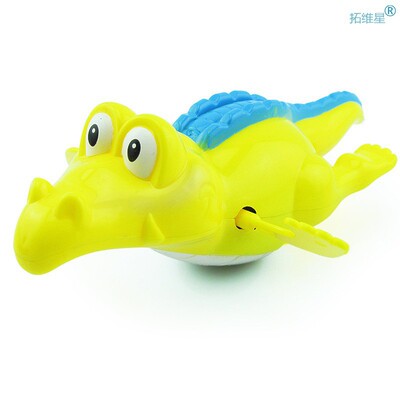 Infant Swimming Water Toys Wind Up Clockwork Cute Crocodile
