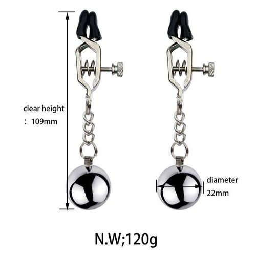 Stainless Metal Chain Nipple Milk Clips Breast Clip Sex