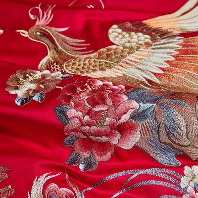 High-end 160 long staple cotton jacquard wedding embroidery