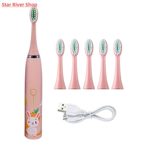 For Children Electric Toothbrush Cartoon Pattern Kids with R