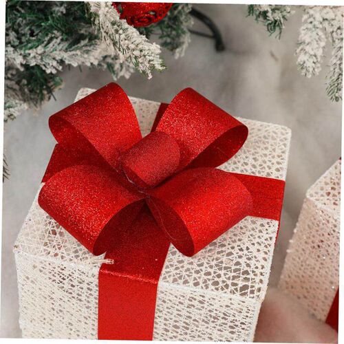 Christmas decorations large illuminated gift box圣诞发光礼盒