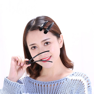 10Pcs Black Plastic Single Prong Diy Hairstyle Alligator Hai