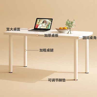 Student study desk white office computer table writing home