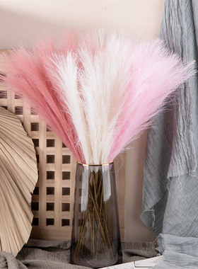 10Pcs Artificial Flower Pampas Grass Fake Plant Reed Wedding