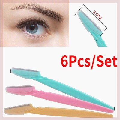 6pcs Eyebrow Trimmer Razor Shaver Blade Eye Brow Shaper Face