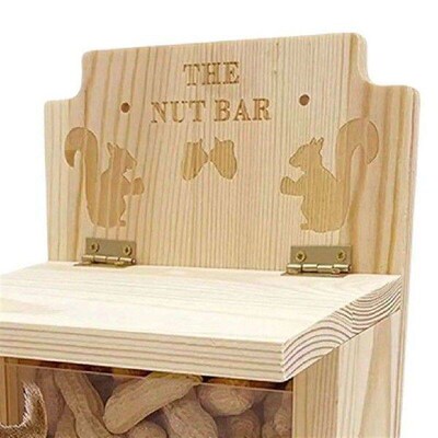 Wooden Squirrel Feeder Large Squirrel Feeders for Outside
