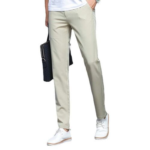 Spring and summer new mens casual pants straight suit pants
