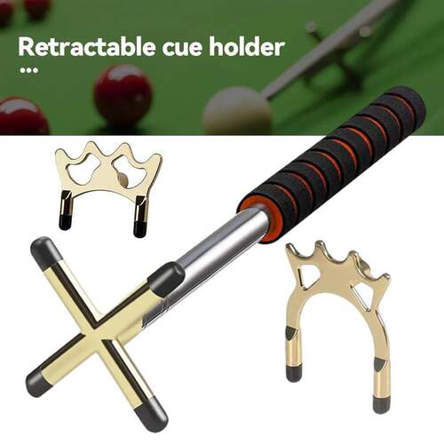 Stainless Steel Telescopic Billiards Pool Cue Bridge Stick