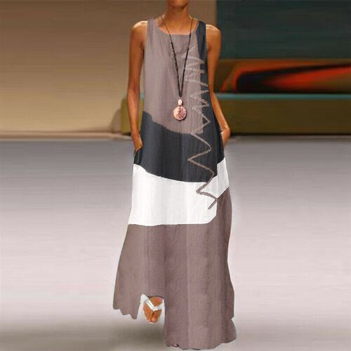 2021 Hot Sale Women Plus Size Vintage Patchwork Print Daily