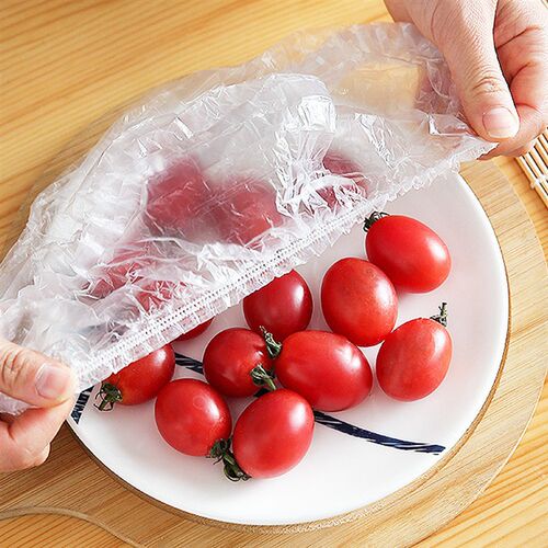 100pcs Disposable plastic bag Food ver Wrap Elastic Food bag