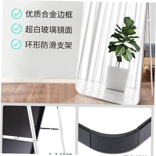 Mirrors Aluminum Alloy Piering Mirror Wall-mounted Full-Body