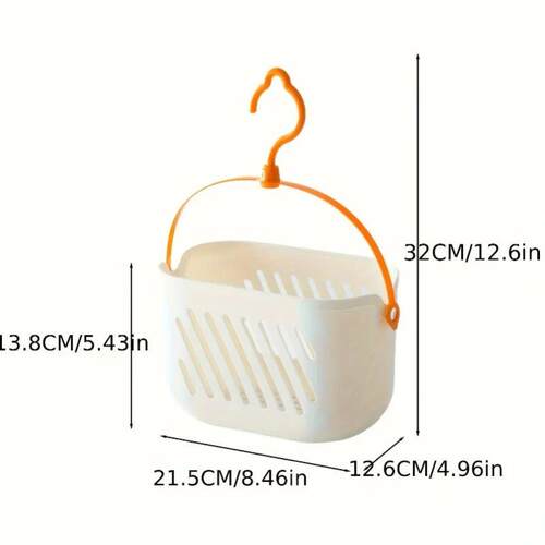 Hanging Storage Basket - Multi-Purpose Open Plastic Organize