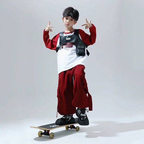 Sreet dance childrens rendy clothing hiphop girls hip-hop h