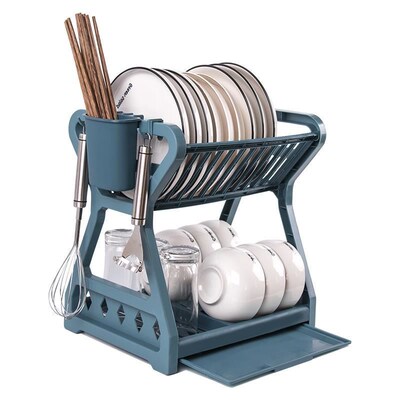 Rack kitchen drop large dish rack shelf bowl chopsticks
