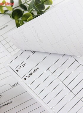 50Sheets Simple Tearable Note Paper Non-sticky Note Book