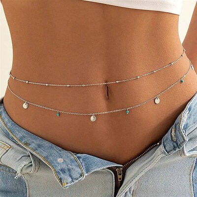 Summer New Boho malist Multilayer Waist Beads For Women Fash