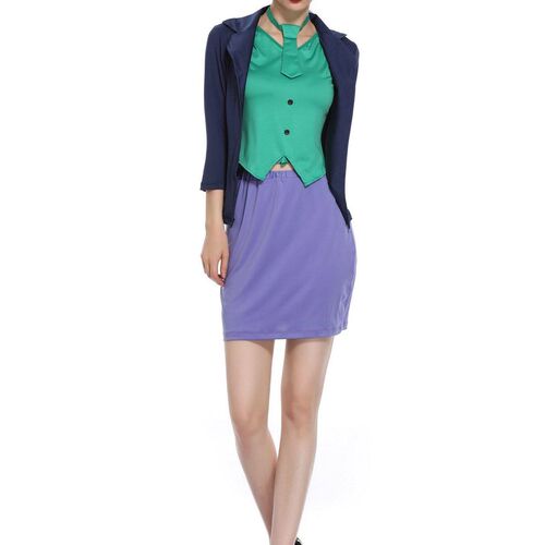 -New teacher suit cosplay Halloween fun cosplay suit purple
