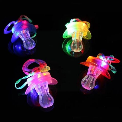 Colorful Luminous Pacifier Whistle Toy Bar Led Prank Concert