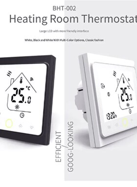 温控器BHT-002GBL有线采暖电热膜石墨烯系统地暖控制涂鸦面板