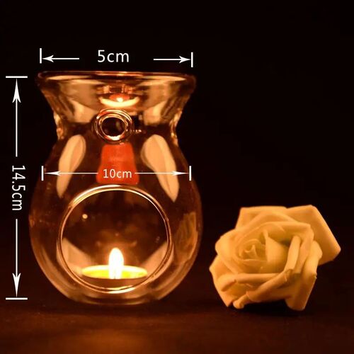 Nordic Home Decor Glass Candle Heat Resistant Oil Furnace Ar