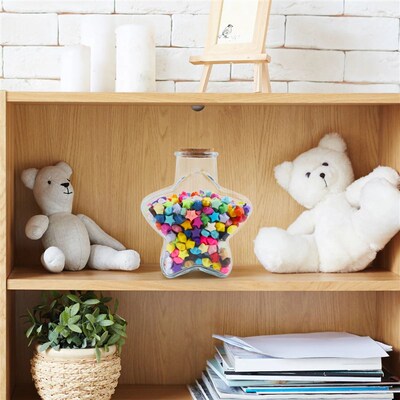 Wishing Bottle Decor Storage Jars Star Paper Strips Romantic