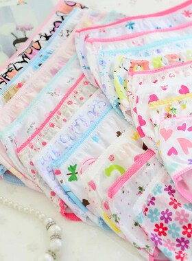 6Pc/Lot Baby Girls Underwear Cotton Panties Kids Short Brief