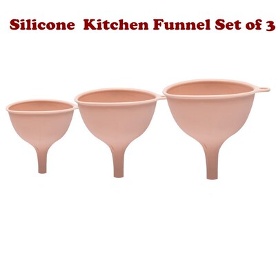 Collapsible Canning Funnels for Kitchen Use Silicone