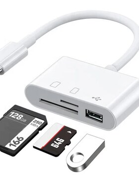 MICRO Type-C Hub to USB SD TF Adapter OTG Memory Card Reader