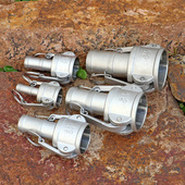 不锈钢卡扣式 快速接头CDEF型快插卡接外丝内丝软管宝塔插修复接头